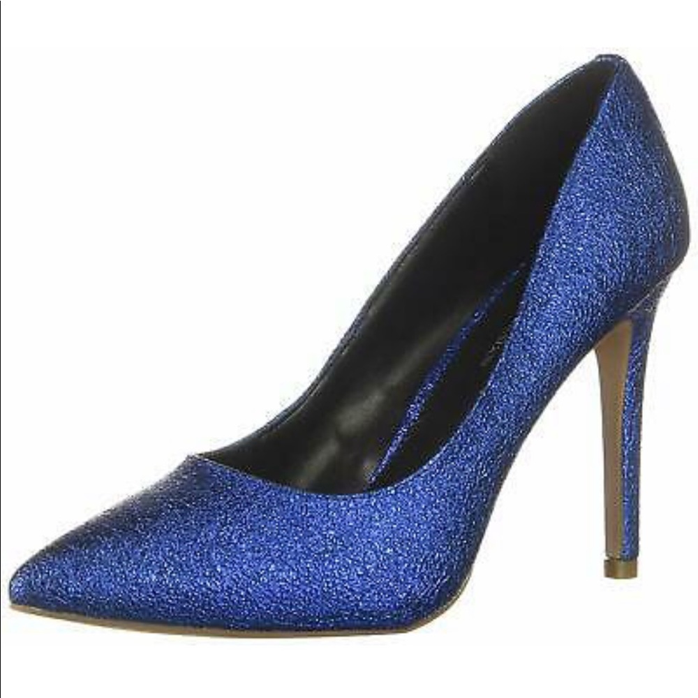 BCBGeneration Heidi Crackle Blue Pump